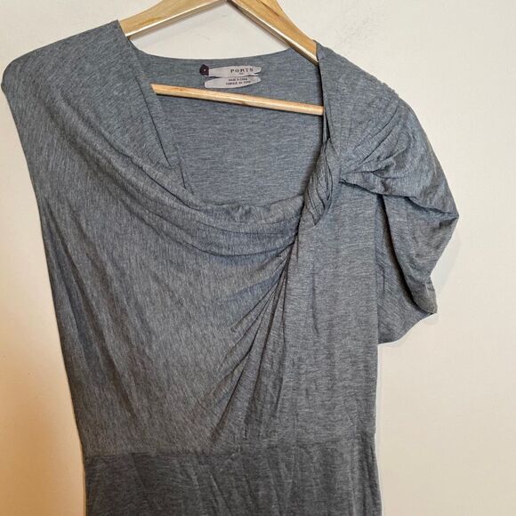 Ports 1961 Grey Tencel Cashmere Soft Dress - Picture 7 of 7